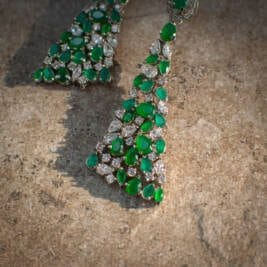 The Zircon Poem Green and White​​​​​​​